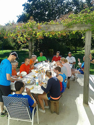 Breakfast on the patio